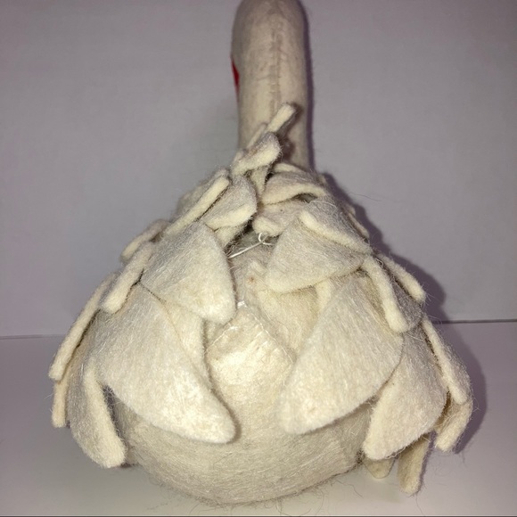 Felt Wool Swan Beige And Orange. Weighted Door Stop Arcadia Home India - Picture 4 of 9